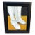 White/Gold/Black 1970s Boots Oil Painting For Sale