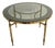 Hollywood Regency Gilt Bronze Circular Coffee Tables from Maison Charles, 1960s For Sale