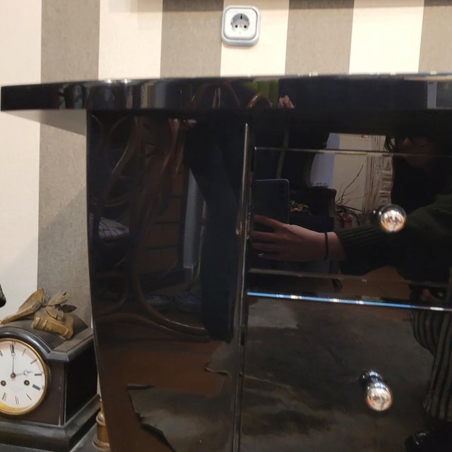 Vintage French Chest of Drawers in Lacquered Wood by David Lange, 1970s For Sale - Image 17 of 18