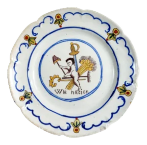 Collector's Antique Faience French Revolution Plate