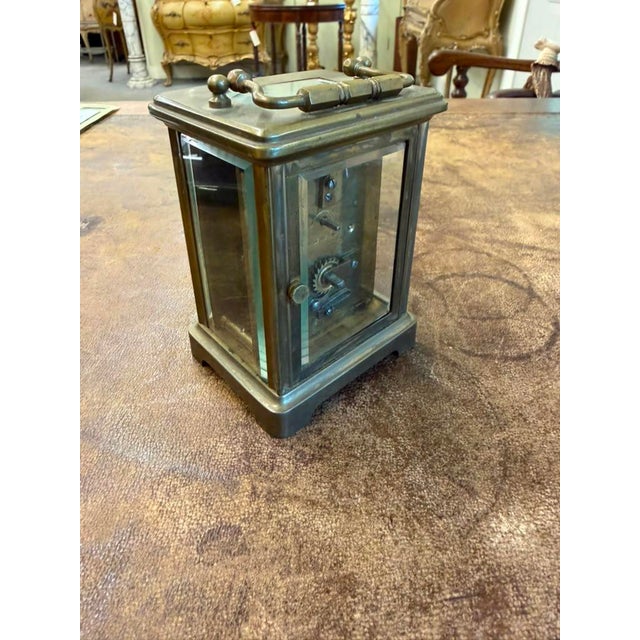 French Late 19th Century Carriage Clock, Brass Case, Circa 1890 For Sale - Image 16 of 16