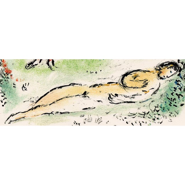 Modern Marc Chagall, Athena Puts Odysseus to Sleep from Odyssey, 1989, Lithograph For Sale - Image 3 of 10