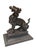 Italian Pair of Antique Bronze Griffin Sculpture Andirons For Sale - Image 3 of 6