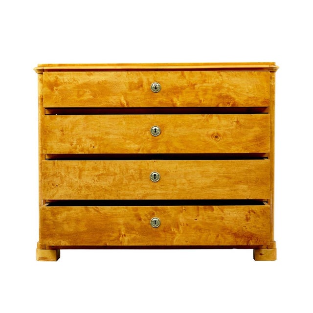 Scandinavian Birch Chest of Drawers, 1870s For Sale - Image 6 of 10