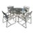 Walter Lamb for Brown Jordan Round Brass Table & 4 Chairs For Sale