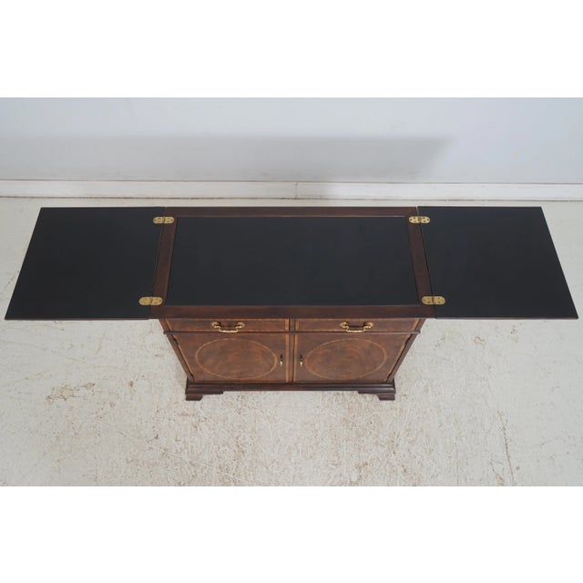 Henredon Henredon Aston Court Mahogany Flip Top Server For Sale - Image 4 of 18
