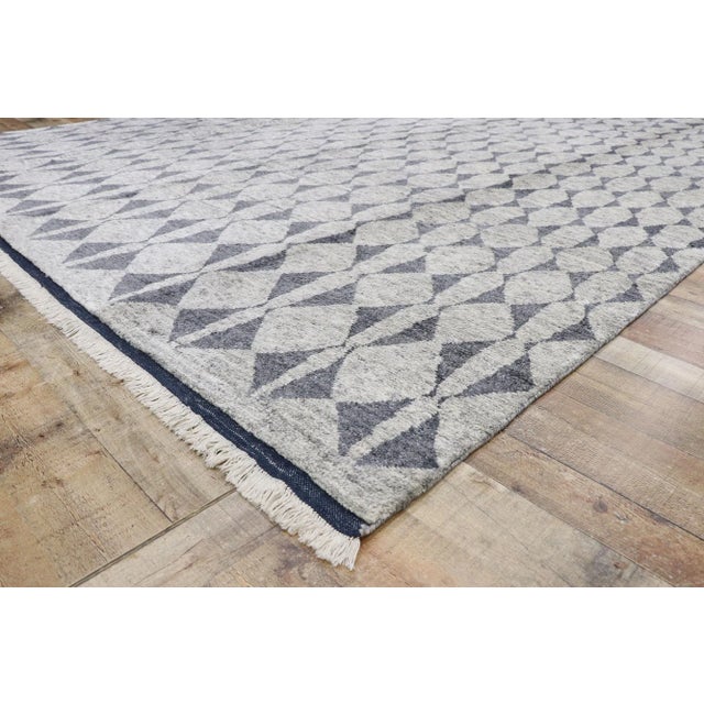 Gray Moroccan Style Area Rug - 09'02 X 13'04 For Sale In Dallas - Image 6 of 9