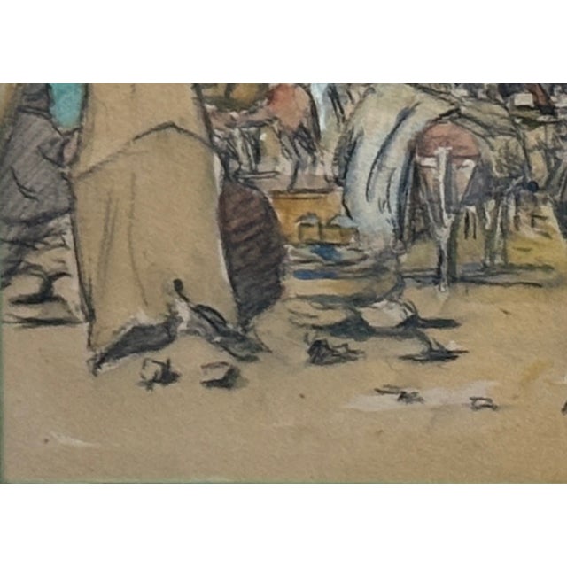 Original Late 19th Century Art Hl Hildabrant Tangiers Drawing Framed For Sale - Image 10 of 17