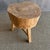 1950s Vintage Elm Wood Chop Block Style Table For Sale - Image 4 of 5