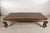 Asian Antique Chinese Elm Opium Bed Coffee Table with Woven Rattan Top and Scroll Legs For Sale - Image 3 of 18