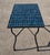 2020s Petrol Blue Handcrafted Rectangular Mosaic Tile Accent Table For Sale - Image 5 of 6
