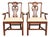 Henredon Georgian Carved Mahogany Armchairs, Pair For Sale