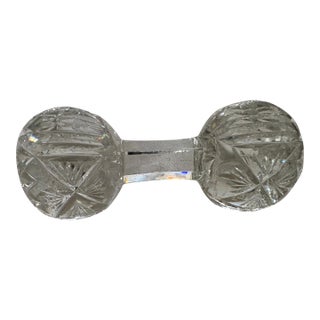 Late 19th Century Cut Crystal Master Knife Rest For Sale
