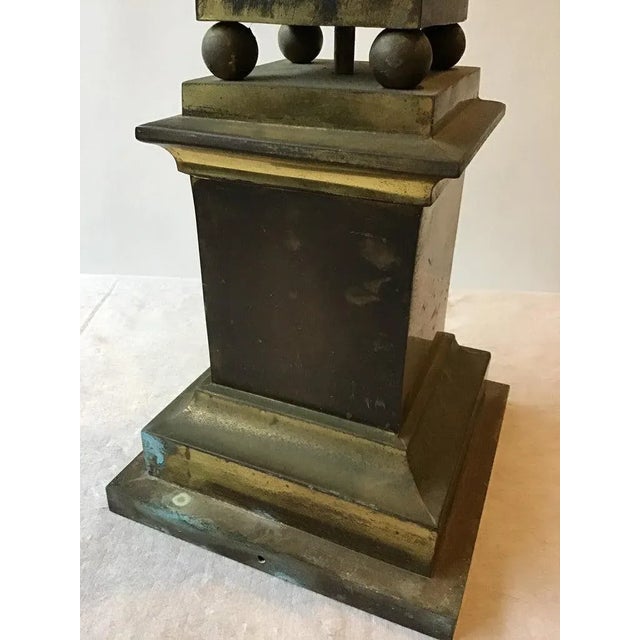 1960s Tall Italian Brass Obelisk For Sale - Image 9 of 11