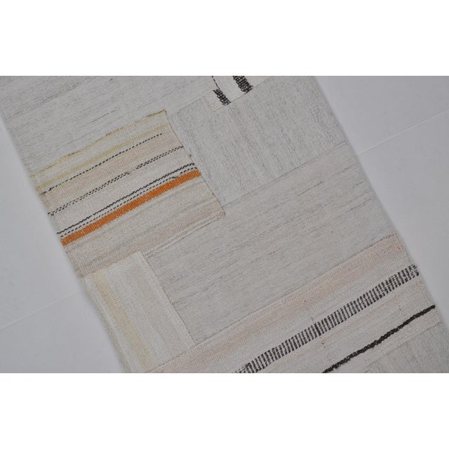 Stripe Neutral Vintage Hemp Runner For Sale In Phoenix - Image 6 of 10