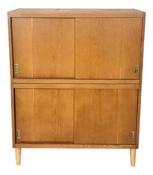 Mid-Century Modern Highboard in Oak, 1960s