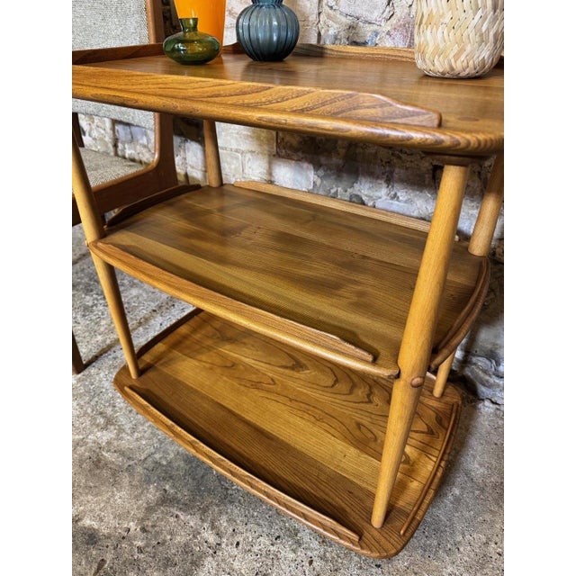 Vintage Blonde Drinks Trolley from Ercol, 1960s For Sale - Image 6 of 18
