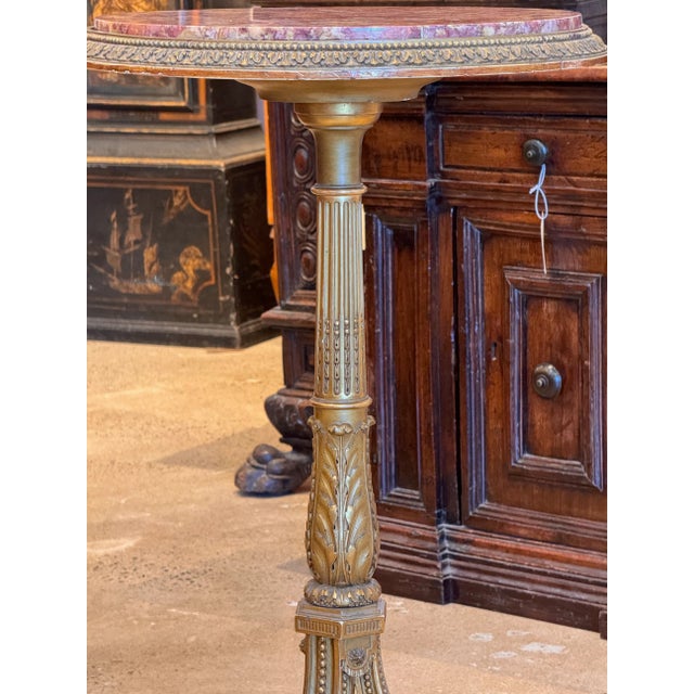 Traditional 19th Century Giltwood Gueridon For Sale - Image 3 of 9
