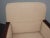 1990s Vintage Baker Mid Century Peach Accent Chair Wrapped in Leather For Sale - Image 5 of 13