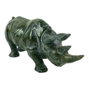 Early 20th Century Shona Stone Rhino Sculpture MATTER COLLECTION