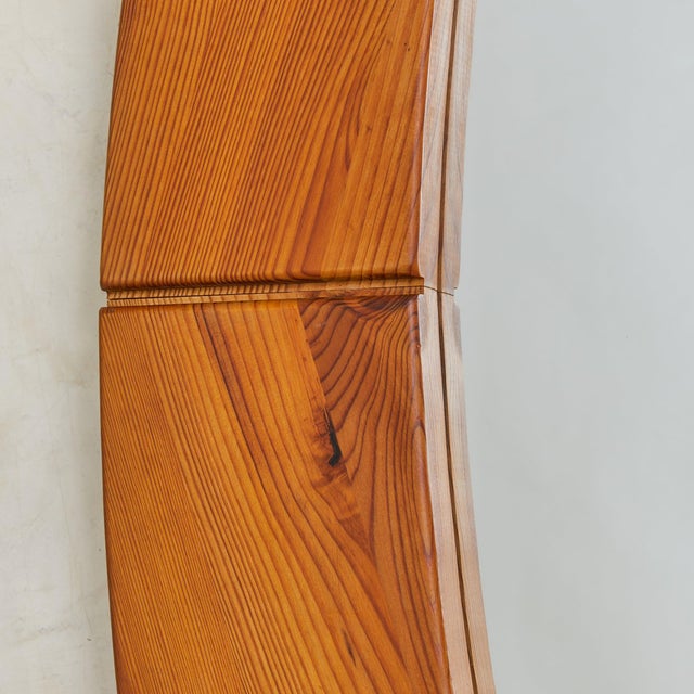 Swedish Oval Pine Wall Mirror by Glas Mäster Markaryd, 1960s For Sale - Image 14 of 18