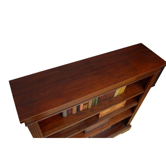 Late Victorian Oak Open Bookcase, 1880s For Sale - Image 11 of 15