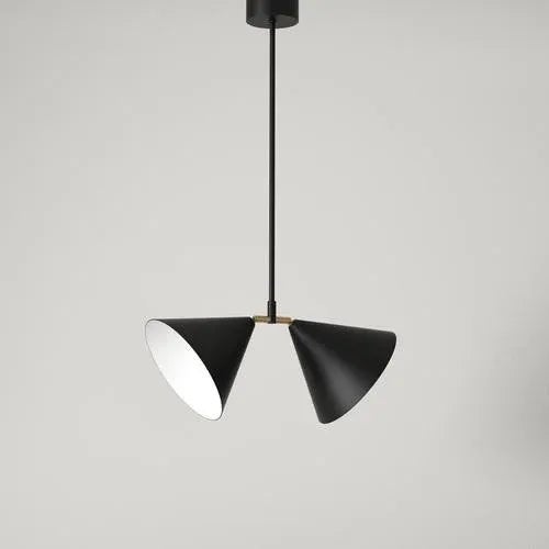 Contemporary Double Pendant Light by Atelier Areti For Sale - Image 3 of 6