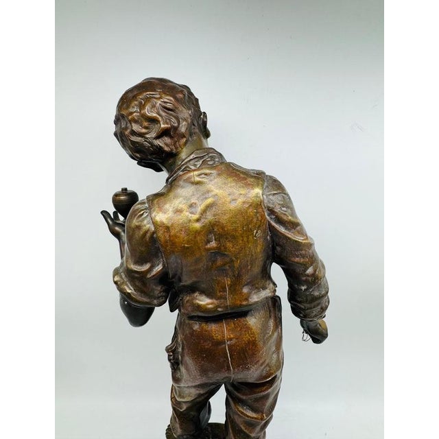 Charles Anfrie, Elle Ronfle, 1890, Bronze For Sale - Image 11 of 14