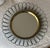 Petite Scale Modernist French Round Brass Sunburst Loop Mirror, 1950s For Sale - Image 14 of 15