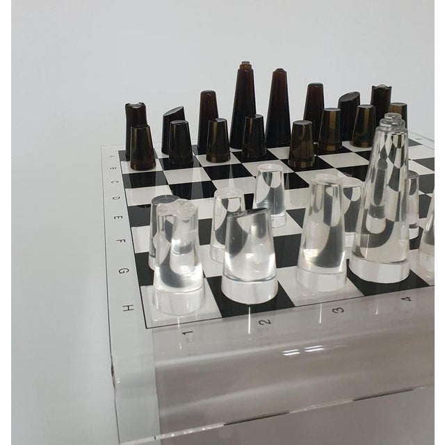 Acrylic Glass Chess Board, 1980s For Sale - Image 12 of 18