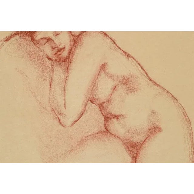 $575 S. LeDrew Sleeping Nude Figurative For Sale - Image 4 of 7