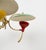 Mid-Century Chandelier in Enamel Metal and Brass in the style of Stilnovo, Italy, 1950s For Sale - Image 13 of 17