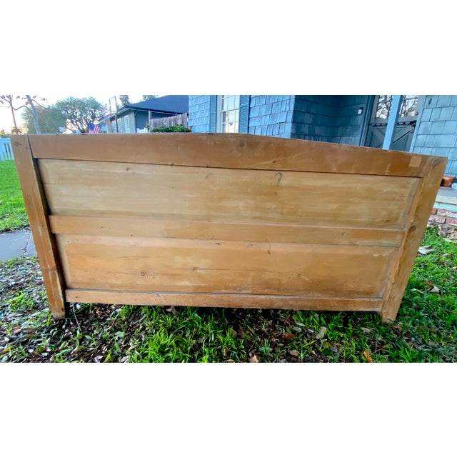 1920s Antique Mennonite Bench, Pine For Sale - Image 5 of 8