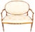 An English oval back settee from the Edwardian period as the beginning of the 20th century. It is made from mahogany and...