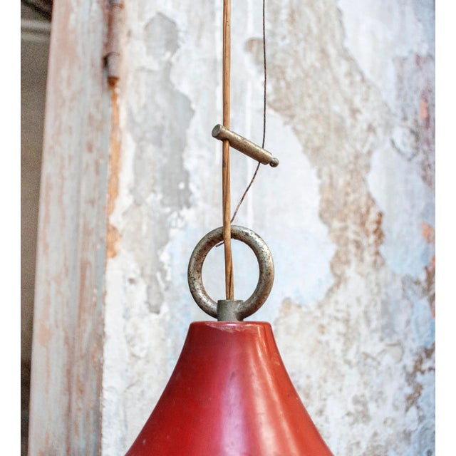 Sergio Mazza Industrial Ceiling Lamp by Sergio Mazza, Italy, 1960s For Sale - Image 4 of 9
