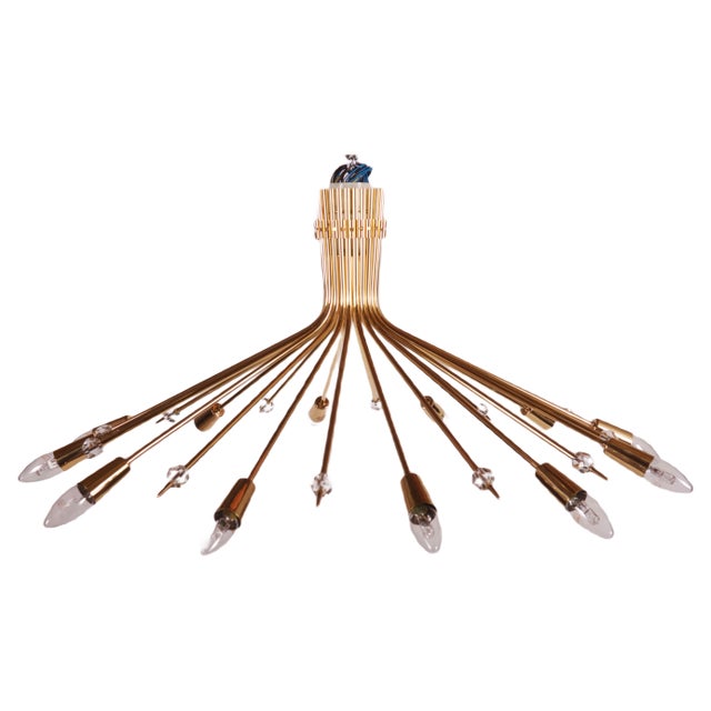 Austrian Stella Chandelier by J. T. Kalmar, 1950s For Sale