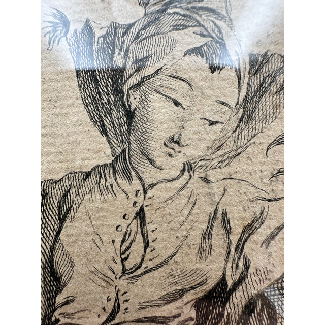 Boucher Antique 18th C Francois Boucher Chinese Engraving P Aveline Huquier Framed For Sale - Image 4 of 14