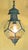 1950s Antique English Solid Brass & Glass Starburst Hanging Lantern - Pendant For Sale - Image 5 of 14