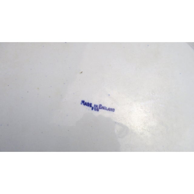 Deep Cobalt House of Blue Willow Small Platter Made in England For Sale In Baltimore - Image 6 of 9