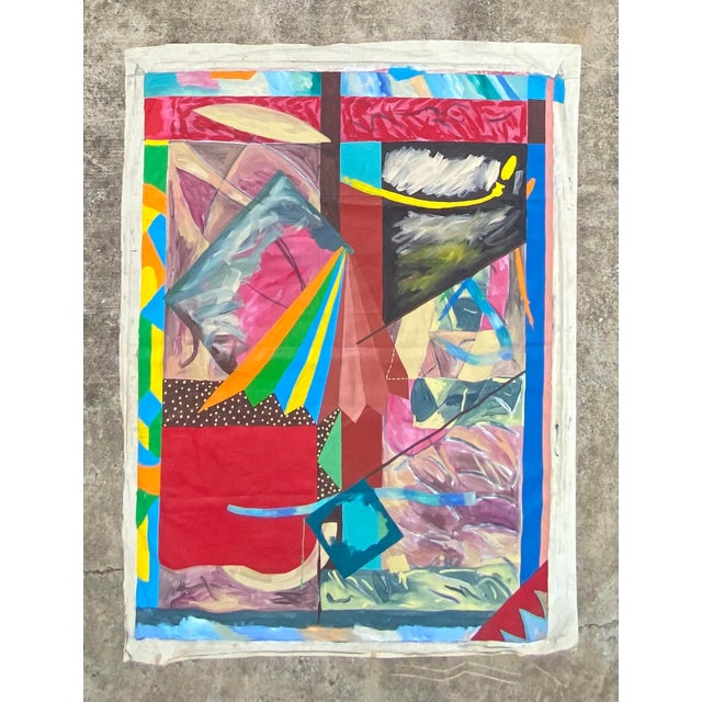 1970s 83"h Monumental XL Original Painting by Listed Artist Ronald D. Moody (Ron Moody) For Sale - Image 5 of 8