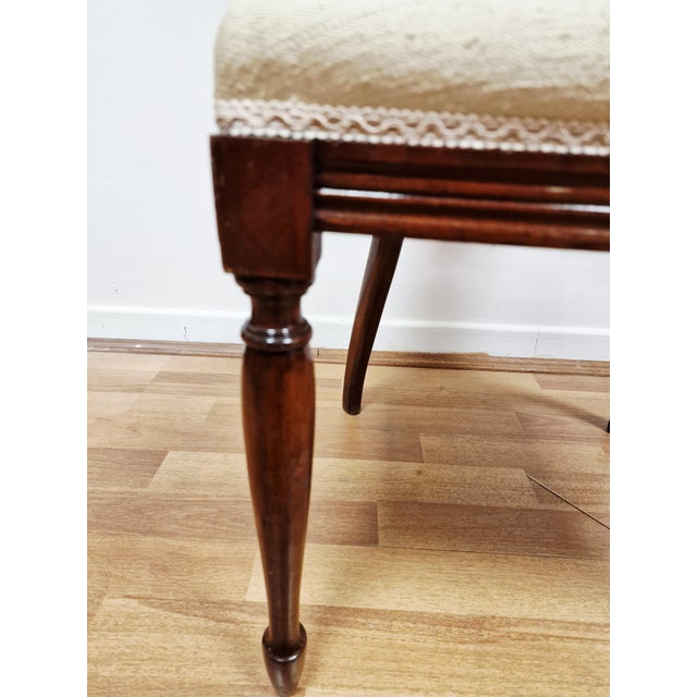 Edwardian Walnut Chairs by Silvio Cavatorta, 1940s, Set of 2 For Sale - Image 16 of 17