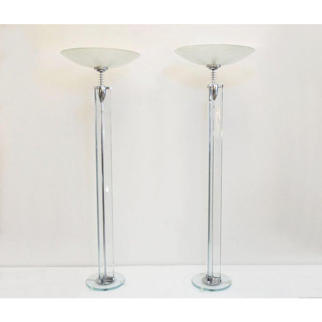 Vintage Crystal Floor Lamp by Pietro Chiesa for Fontana Arte, 1930s For Sale - Image 14 of 14