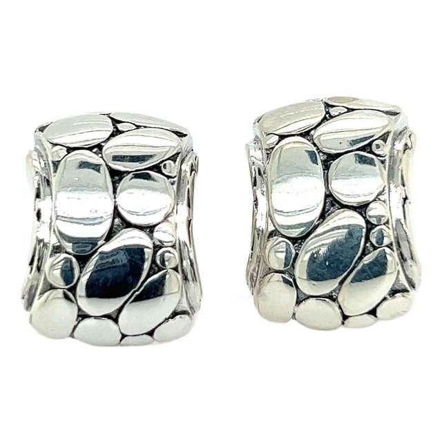 Late 20th Century John Hardy Estate Men Cufflinks Sterling Silver, A Pair For Sale