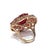 Ruby Red Bochic "Capri" Ruby, Amethyst & Multi Sapphire Ring Set In 18K Gold & Silver For Sale - Image 8 of 12