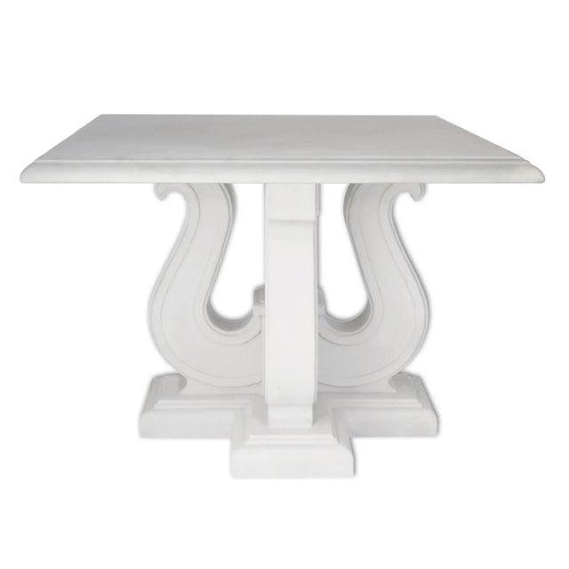 Not Yet Made - Made To Order Italian White Marble & Lacquered Wood Coffee Table by Cupioli For Sale - Image 5 of 5