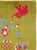 A vintage Swedish Pictorial rug handmade during the mid-20th century with saturated red elephants on the corners of the...