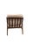 2020s Anthropologie Haverhill Lounge Chair — Walnut + Brass + Oatmeal Linen, Never Used For Sale - Image 5 of 6