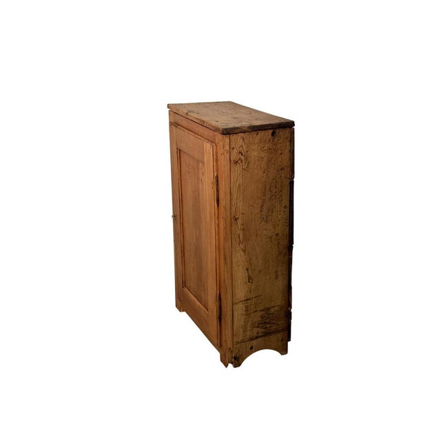Early 20th Century Fir Wood Cabinet with Single Door For Sale - Image 4 of 5