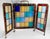 Glass Early 20th Century American Arts & Crafts Colorful Stained Glass Fireplace Screen For Sale - Image 7 of 18