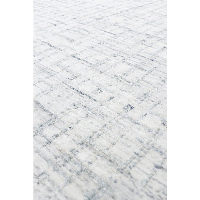 Traditional Pasargad Home Slate Ivory Area Rug, 6' 0'' X 9' 0'' For Sale - Image 3 of 7